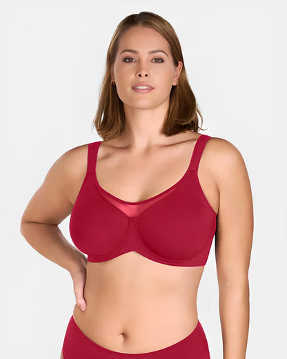 Brasier Reductor con Aro, Cobertura Total con Tirantes Anchos y Espalda Alisadora