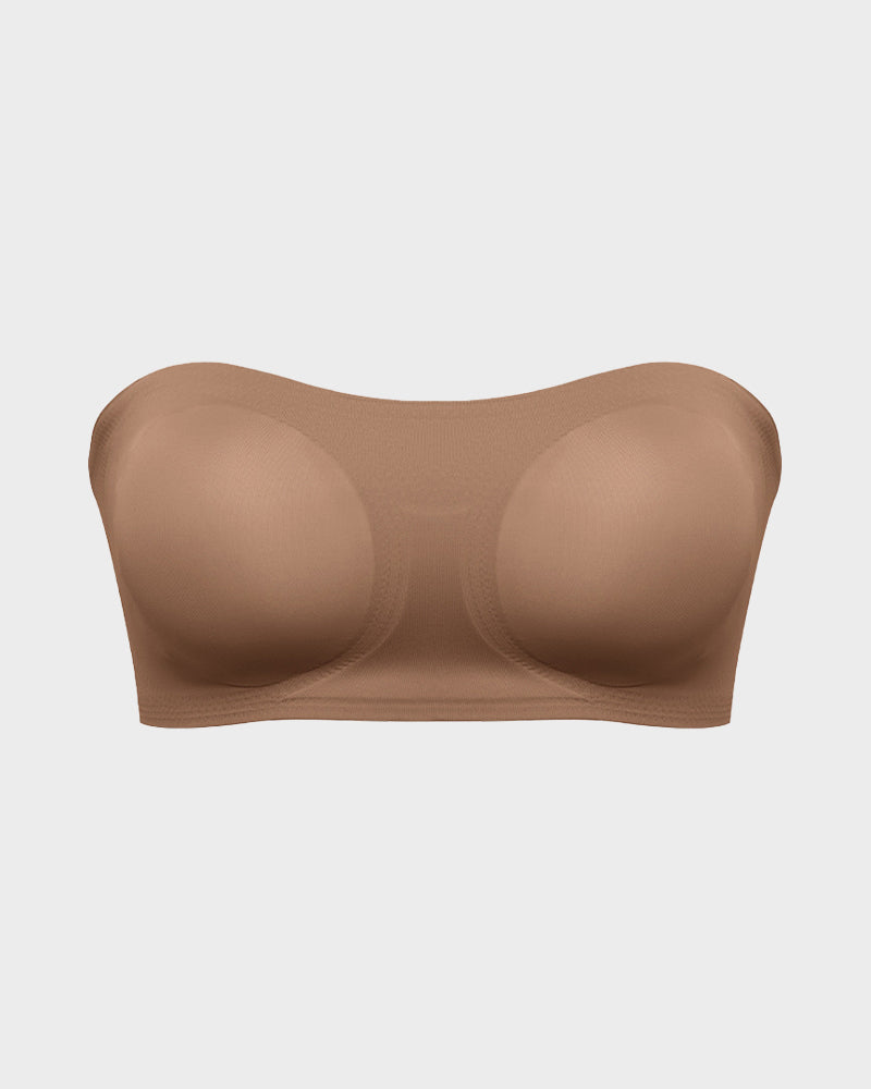 Sujetador Bandeau con Gancho Lateral Cruzado y Antideslizante