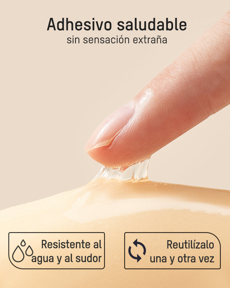 Sujetador Push-Up Invisible Adhesivo con Cierre Frontal (2 Pares)