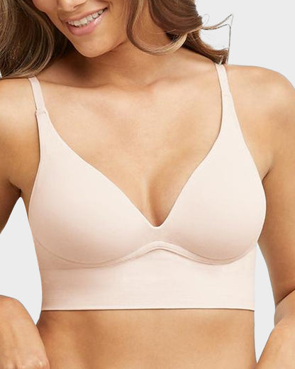 Bralette sin Aros con Realce de Escote Profundo