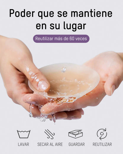 Cobertores de Pezón Sin Costuras y No Adhesivos (2 Pares)