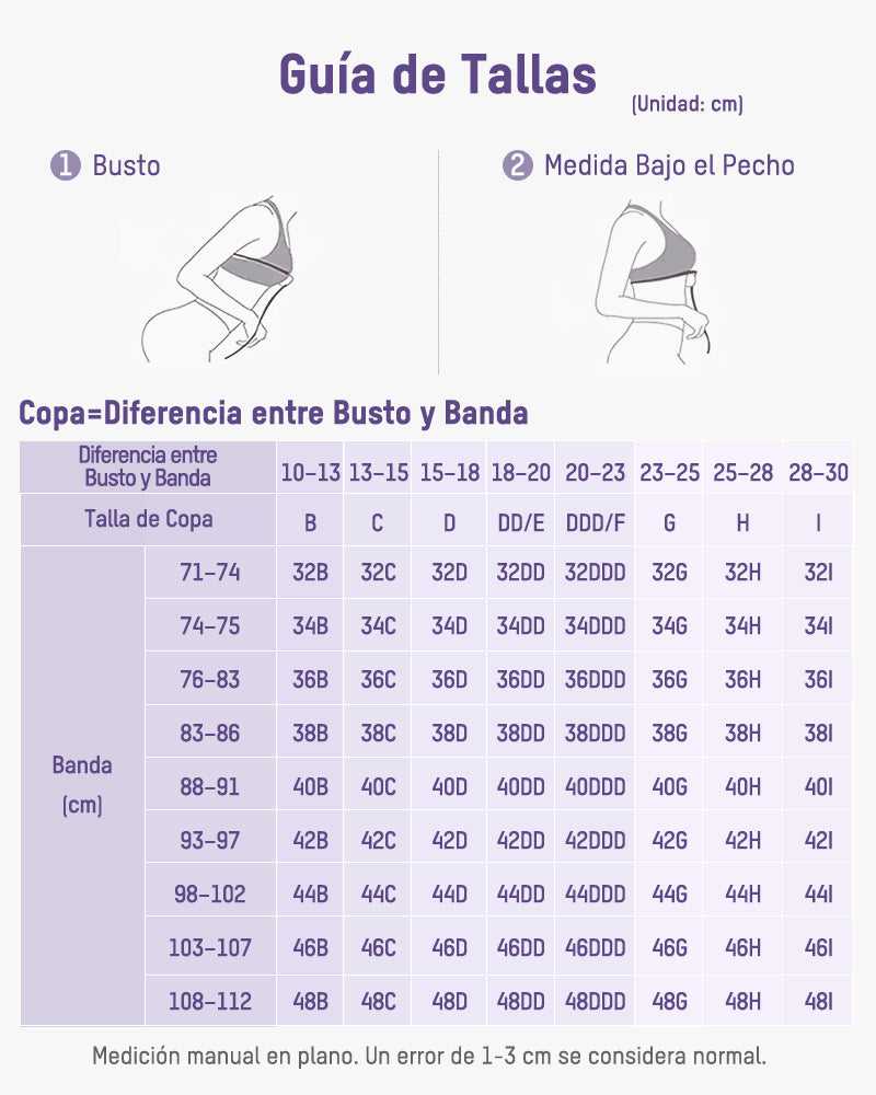 Sujeta Senos de Encaje con Cobertura Total y Efecto Minimizador