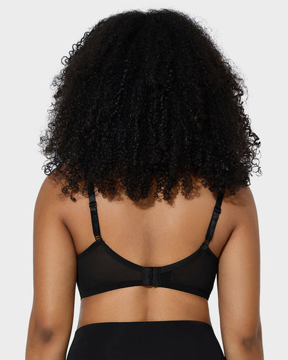 Sujeta Senos de Encaje con Cobertura Total y Efecto Minimizador